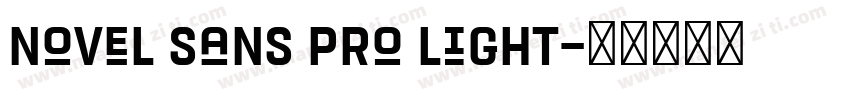 Novel Sans Pro Light字体转换